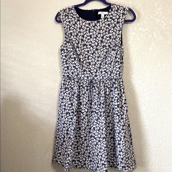 1901 Navy Floral Dress - Picture 1 of 9